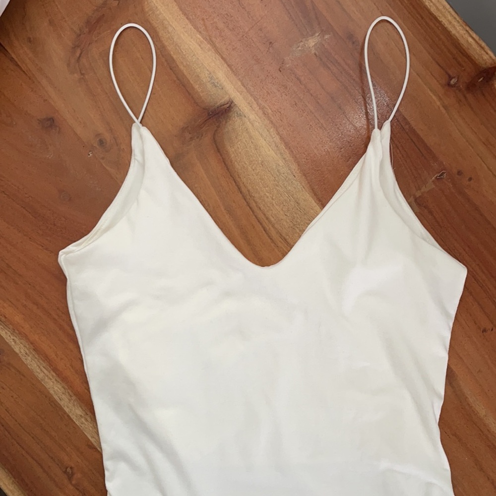 New white super soft bodysuit